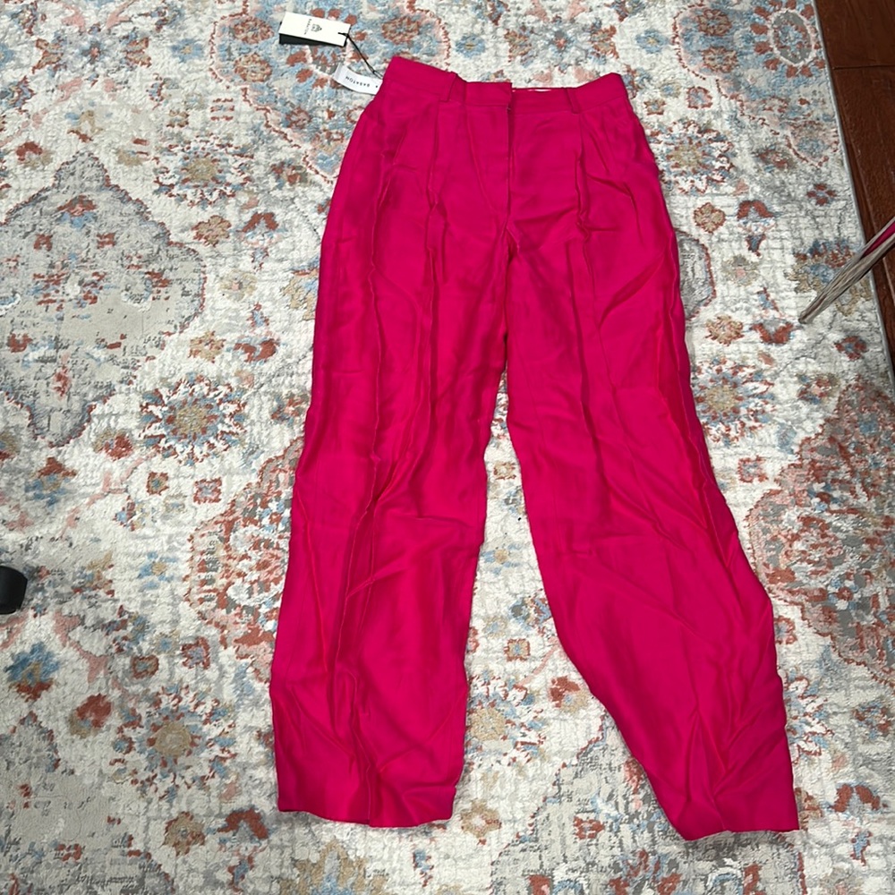Aritzia Babaton Pleated Linen Pants